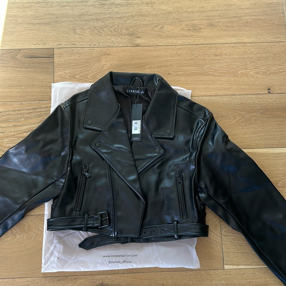 NWT Faux Leather Jacket